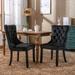 2-pcs Modern High-end Tufted Upholstered Dining Chairs with Wood Legs and Nailhead Trim, Velvet Dining Chairs Set for 2