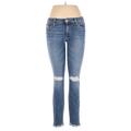 Joe's Jeans Jeans - Mid/Reg Rise Skinny Leg Denim: Blue Bottoms - Women's Size 26 - Medium Wash