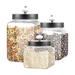 Stylesetter Hammered Square Glass 3-Piece Canister Set