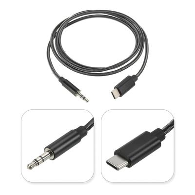 USB C to 3.5mm Male Aux Jack Cable Type C to 3.5mm TRS Headphone Cord