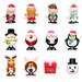Christmas Wind Up Toys 12 Pack Christmas Stocking Stuffers Xmas Party Small Toys for Kids Including Santa Reindeer Snowman etc 12pcs