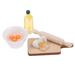 JETTINGBUY 1:12 Dollhouse Miniature Rolling Pin Egg Bowl Olive Oil Set Kitchen Accessories