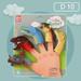 HAOAN 5PCS Animal Bath Finger Puppets Dinosaur Head Finger Toys Best Choice for Kids Party Favors Treasure Box Prizes Pinata Fillers and Goodie Bag Fillers