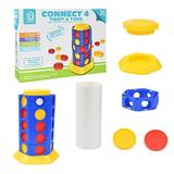 Education Parent Interaction Linking Toy Child for Connect Educational Board Games Chess Suitable Game Four Set Game Ball Shots Education Multicolor