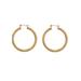 Plus Size Women's Medium Tube Hoop Earrings by ELOQUII in Silver (Size NO SIZE)