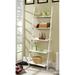 Furniture Of America White Contemporary 5-Tier Ladder Shelf Stand