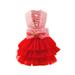 Sehao Bubble Skirt Stripe Lace Dress Dog Dress Princess Dresses For Dog Fashion Pet Dog Clothes Striped Mesh Puppy Dog Princess Dresses S for Dogs