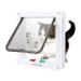 Dcenta Cat Door 4 Way Locking Cat Door for Interior & Exterior Doors Interior Cat Flap for Pets Doors for Cat Easy Installation