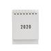 NUOLUX 2020 Creative Desktop Paper Calendar Mini Table Calendars Desk Coil Calendar DIY Memo Pad Yearly Agenda Organizer(White)