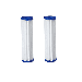 2 Pack- Polyester Pleated Sediment Water Filter 4.5 x 20 Big Blue | 10 micron | Compatible 22010 20-Inch by 4.5-Inch Hydro-Logic Big Boy Sediment Filter