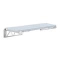 14 Deep x 42 Wide x 7 High Fixed Solid Galvanized Wall Mount Shelving Kit