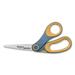 1PK Non-stick Titanium Bonded Scissors 8\ Long 3.25\ Cut Length Gray-yellow Bent Handle