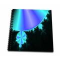 Fractal Blue Orbs On Black Memory Book 12 x 12 inch db-101159-2