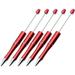 Hesroicy 5Pcs Beadable Ball Point Pen Set - Smooth Ink - Plastic - Kids Stationery Rollerball Pen for Classroom