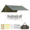 BeachTent Sun Shelter UPF50+ with Ground Pegs and 2 Aluminum Poles Waterproof Multifunctional Beach Tent Sun Shade for Beach Camping Picnics Backpacking and Hiking