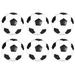WINOMO 6pcs 32mm Table Soccer Footballs Replacements Mini Black and White Soccer Balls