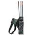 NUOLUX Short Type Arrow Quiver Cylinder Bow Arrow Single Waist Bag 3 Pipes Large Capacity Holder Carry Pouch for Outdoor Hunting Archery - No Arrows (Camouflage)