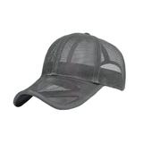 WITHMOONS Mesh Baseball Cap Adjustable Unisex Golf Dad Hat Sport Trucker Hat YZM0177 (Charcoal)