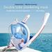 Mairbeon Snorkel Face Cover Strong Waterproof Anti-Leak 180 Degree Panoramic View Full Face Snorkel Diving Cover for Adult