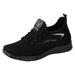 PEASKJP Men s Tennis Shoes Sneakers Mesh Performance Non Slip Lace Up Walking Shoe Low-Top SneakersBlack 44