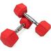 Bilot PVC Color Coated Hex Dumbbell with Contoured Chrome Handle Odor-Free Weight Dumbbell Set for Strength Training Home Gym Fitness and Full Body Workout 3LB/5LB/8LB/10LB/12LB/15LB