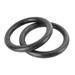 NUOLUX 1 Pair ABS Fitness Gym Rings Gymnastic Rings Pull-up Rings for Body Strength Power Chin Up Training Workout (Black)