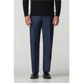 Pierre Cardin Blue Textured Regular Fit Men's Trousers