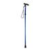 Walmeck Aluminium Alloy Folding Cane Portable Hand Walking Stick Trekking Hiking 4 Section Adjustable Canes with Comfortable Handle