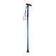 Walmeck Aluminium Alloy Folding Cane Portable Hand Walking Stick Trekking Hiking 4 Section Adjustable Canes with Comfortable Handle