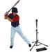 Baseball Batting tee for Adults and Youth Teens Portable Tripod Stand Base Tee Easy Adjustable Height 27 to 46 inches for Hitting Training Practice with Carrying Bag