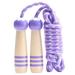 Jump Rope Adjustable Cotton Skipping Rope for Boys Girls Students Exercise Fitness(Purple)