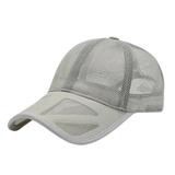 WITHMOONS Mesh Baseball Cap Adjustable Unisex Golf Dad Hat Sport Trucker Hat YZM0177 (Lightgrey)