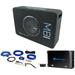 Memphis MBE8S2 8 350w Car Subwoofer in Ported Sub Box+Mono Amplifier+Amp Kit