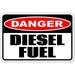 Danger Diesel Fuel Vinyl Decal Bumper Sticker