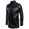 Yubnlvae Coat Men Leather Biker Outwear Zipper Jacket Motorcycle Autumn&Winter Men s Coats & Jackets