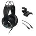 AKG K240 MKII Professional Semi-Open Stereo Headphones Bundle with Headphones Holder and Mini to Mini Cable