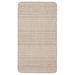 Chaudhary Living 2 x 4 Taupe and Cream Striped Rectangular Outdoor Area Throw Rug