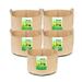 24/7 Garden 2-Gallon Grow Bags / Fabric Pots / Flower Planters (Tan) (5-Pack)