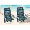 Tommy Bahama Backpack Beach Chair 2 Pack (Tropical Foliage) Dark Blue (2622206)