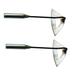 2Pcs Gardening Tools Hollow Hoe All-Steel Hardened Hollow Hoe Sharp Durable Garden Weeding Tools Hoe Garden Tool Hand Shovel Weed Puller for Backyard Loosening Farm Planting Weeding