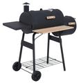 FOCUSSEXYPortable Charcoal Grill Tabletop Outdoor Barbecue Smoker 48 Small BBQ Grill for Outdoor Cooking Backyard Camping Picnics Beach