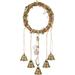 Hanging Witch Bells Ornament Hanging Wreath Rattan Craft Pendant Woven Wind Chime