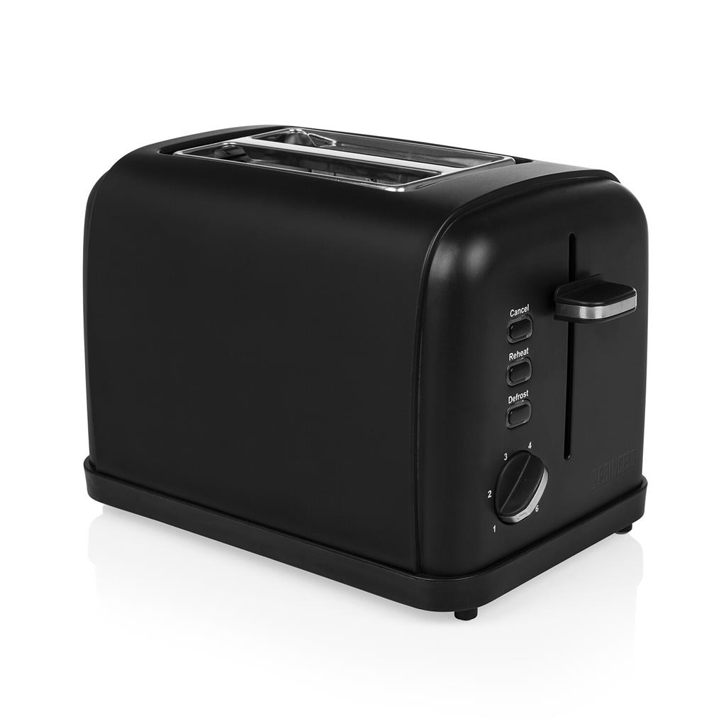 Princess Toaster 950 W Edelstahl Mattschwarz Image
