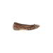 J.Crew Flats: Brown Animal Print Shoes - Women's Size 8 - Closed Toe - Print Wash