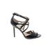 Sam Edelman Heels: Strappy Stilleto Vacation Black Print Shoes - Women's Size 8 - Open Toe