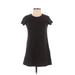 Volcom Casual Dress - Shift: Black Solid Dresses - Women's Size Small
