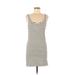 H&M Casual Dress - Bodycon: Ivory Stripes Dresses - Women's Size Medium