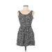 Forever 21 Casual Dress - Mini: Black Floral Motif Dresses - Women's Size Medium