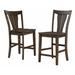 Gracie Oaks Cleve 24.5" Bar Stool Wood in Brown | 42 H x 19.5 W x 23.5 D in | Wayfair GRCS3159 45097241