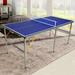 iYofe 6FT Table Tennis Table Foldable & Portable Ping Pong Table Set, 2 Table Tennis Paddles & 3 Balls in Blue | 72 W in | Wayfair